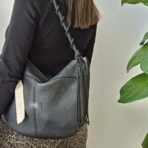 Δερμάτινη Τσάντα Black Stella