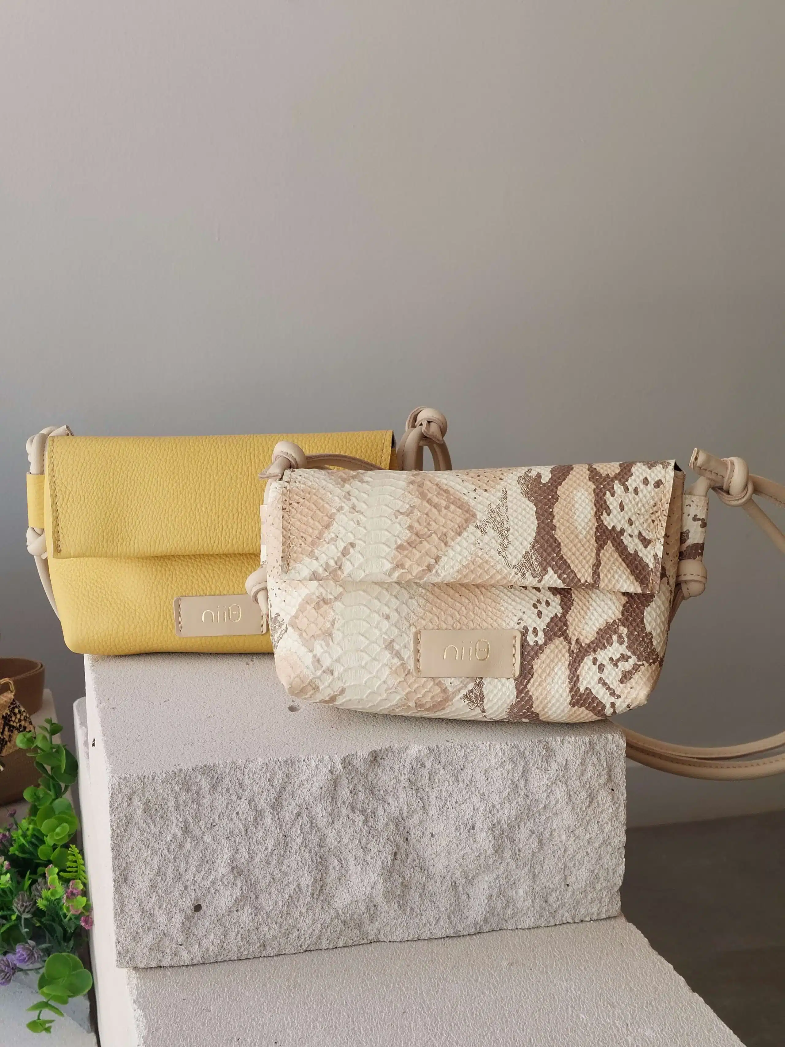 Mia Φίδι Δερμάτινη Τσάντα