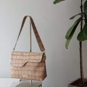 ΜΠΕΖ CROCO ΔΕΡΜΑΤΙΝΗ ΤΣΑΝΤΑ